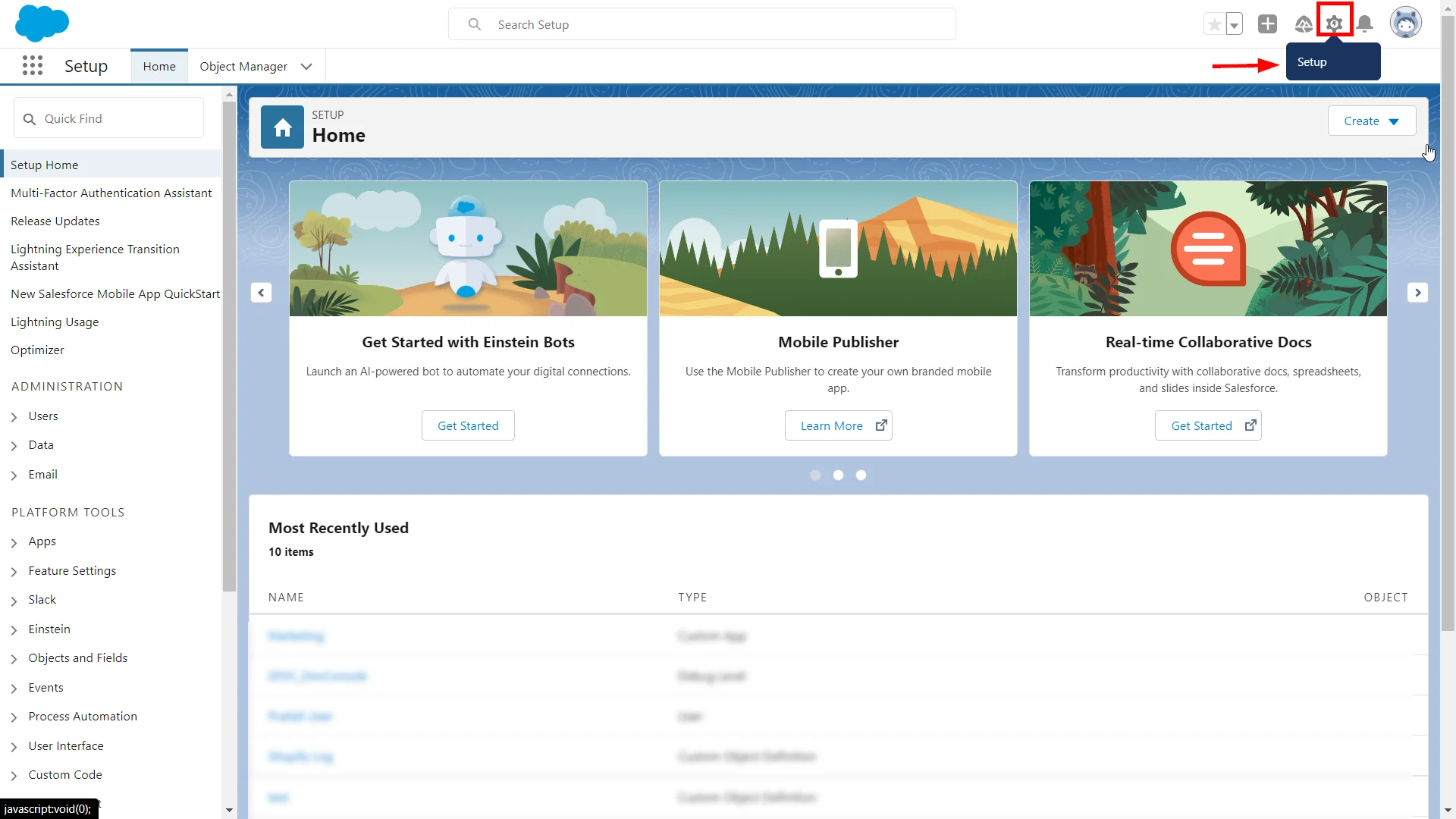 Salesforce SSO Security control settings page