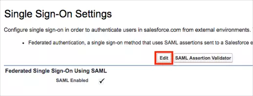 sso settings salesforce as sp-sso settings