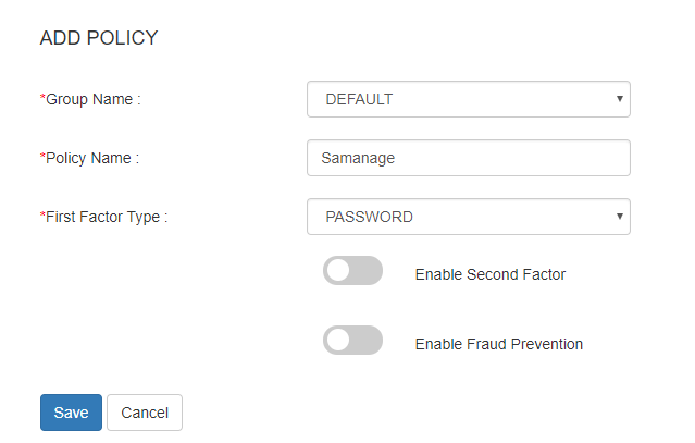 samanage sso add policy