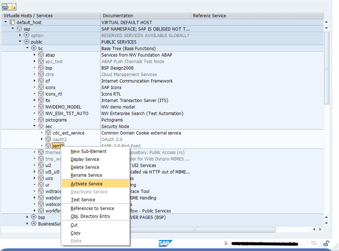 SAP NetWeaver Single Sign On SSO Explore command