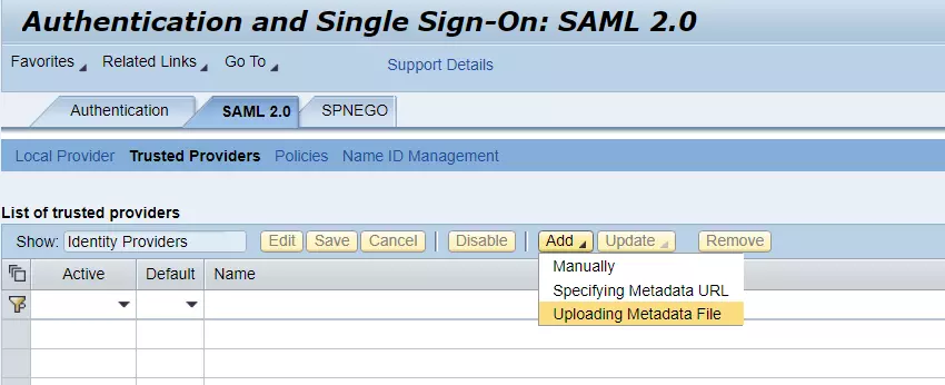 SAP NetWeaver Single Sign On SSO