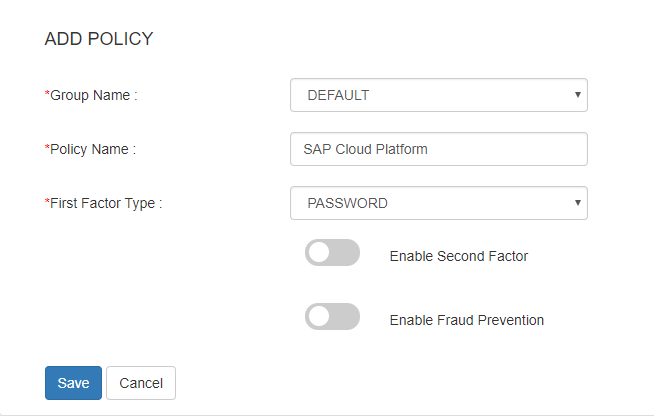 sap add policy