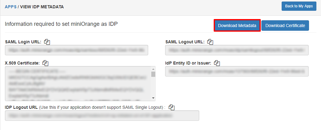 sap cloud identity platform metadata