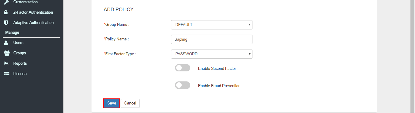 sapling  saml sso policy