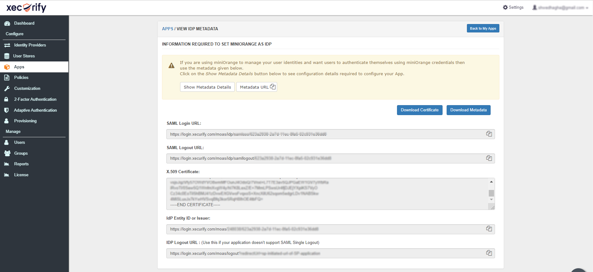 Schoology Single Sign On (sso) Download Metadata