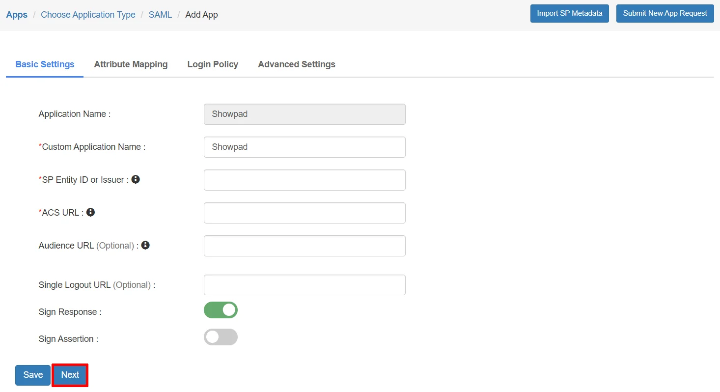 Configure Showpad Single Sign-On (SSO)