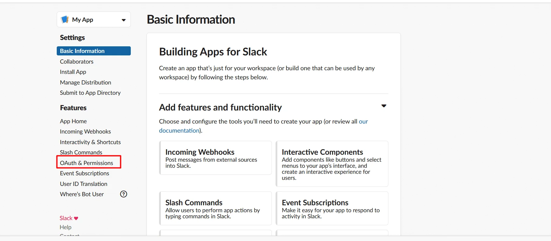 Slack as IDP: OAuth & Permissions