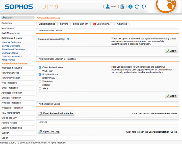 Two-Factor Authentication (2FA/MFA) for Sophos UTM : Add Radius Server