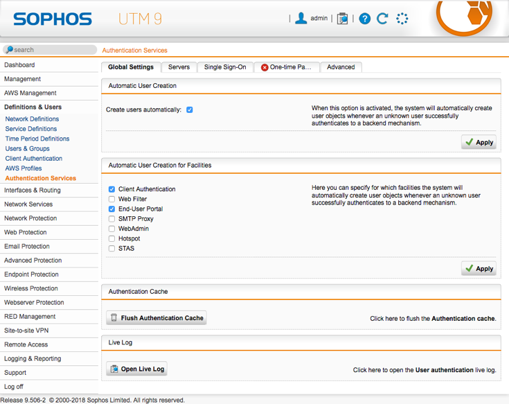 Two-Factor Authentication (2FA/MFA) for Sophos UTM Firewall : Add Radius Server