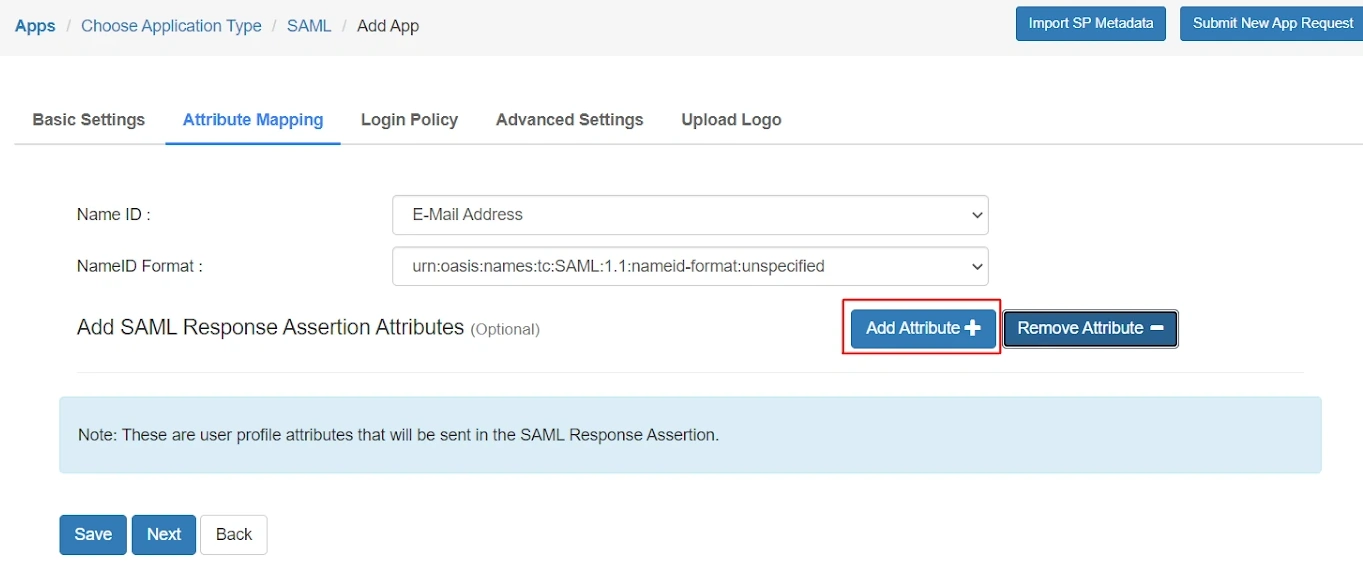 Configure NetSkope Reverse Proxy Single Sign-On (SSO) for Salesforce: Add Attribute