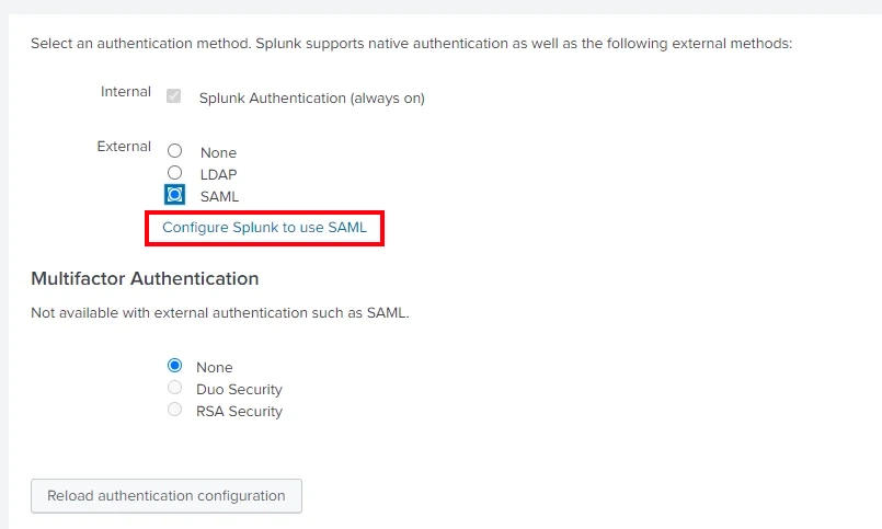 Configure Splunk Enterprise SAML Single Sign-On (SSO) Prerequisites