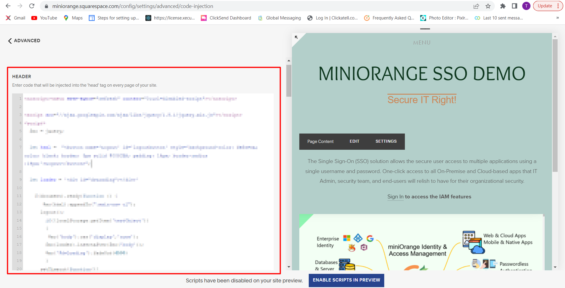 Squarespace Single Sign-On (SSO): Code Injection
