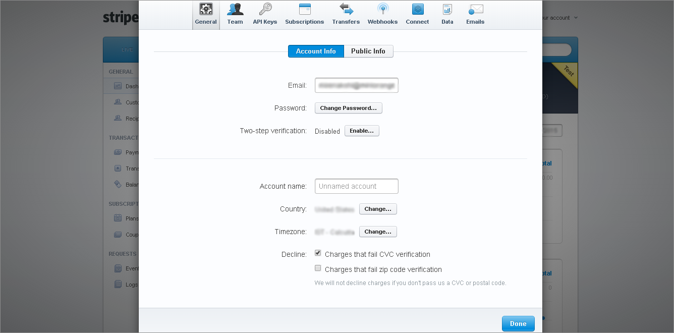 stripe 2 factor authentication