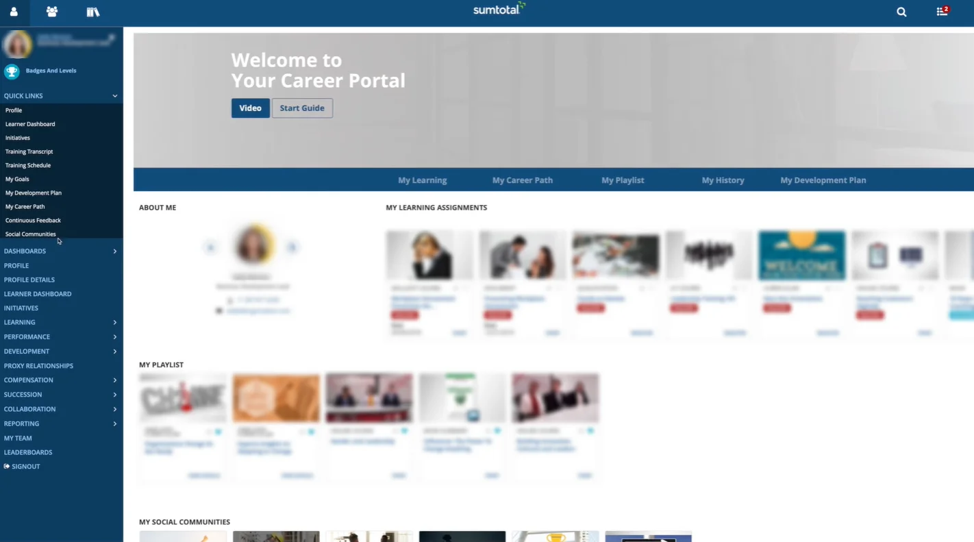 SumTotal Single Sign-On (sso) Admin Dashboard