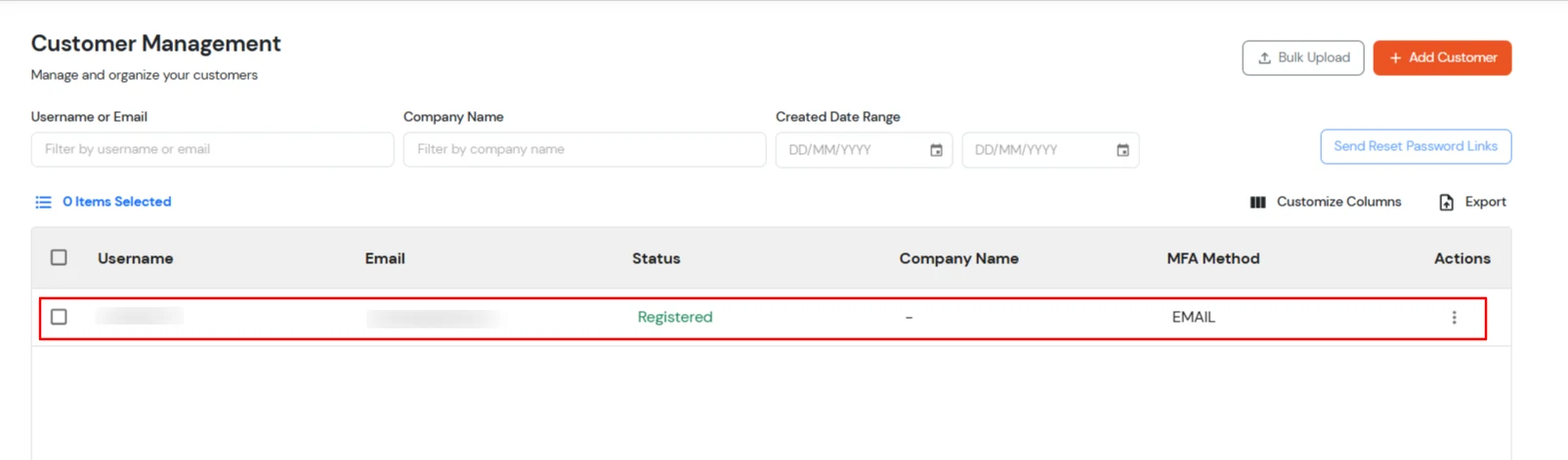 miniOrange Partner Portal Handbook: Customer added successfully