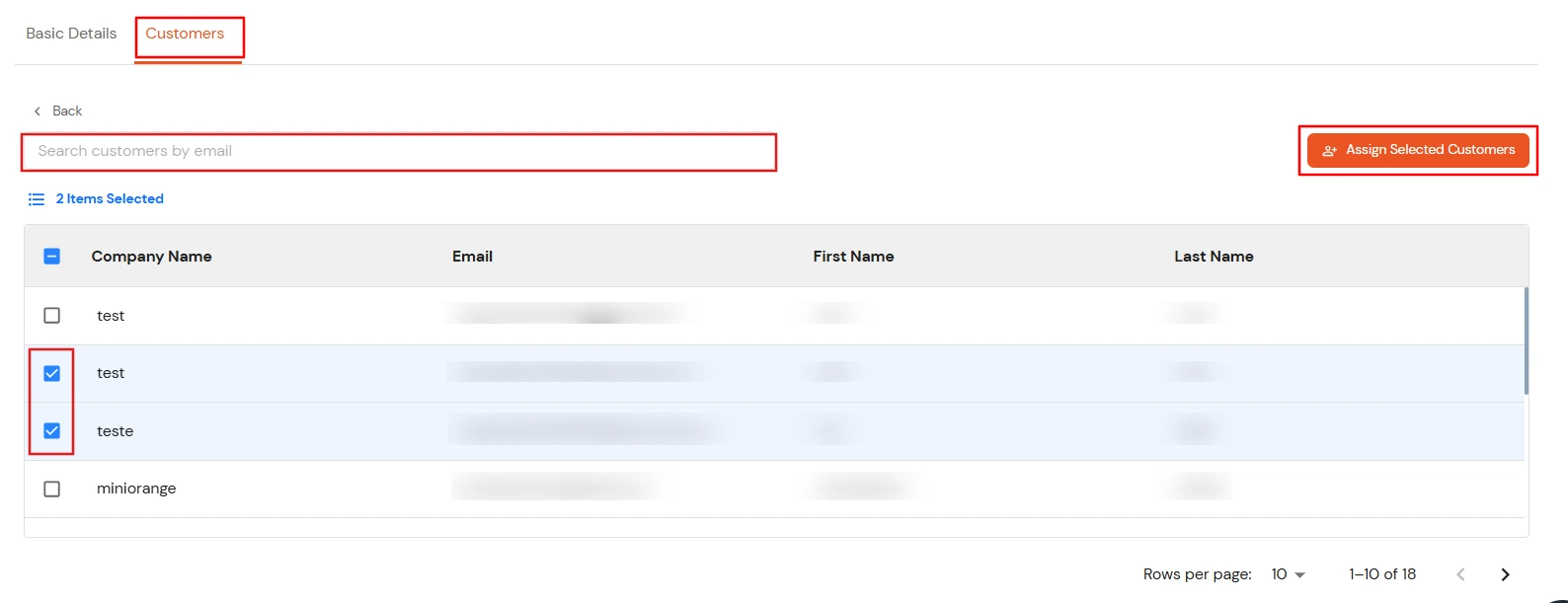 miniOrange Partner Portal Handbook: Select and assign customers