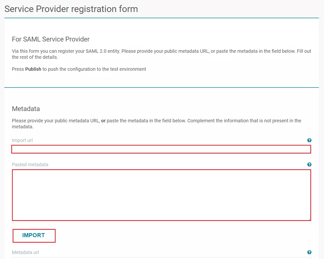  SURFconext SSO Login - Import Metadata from plugin