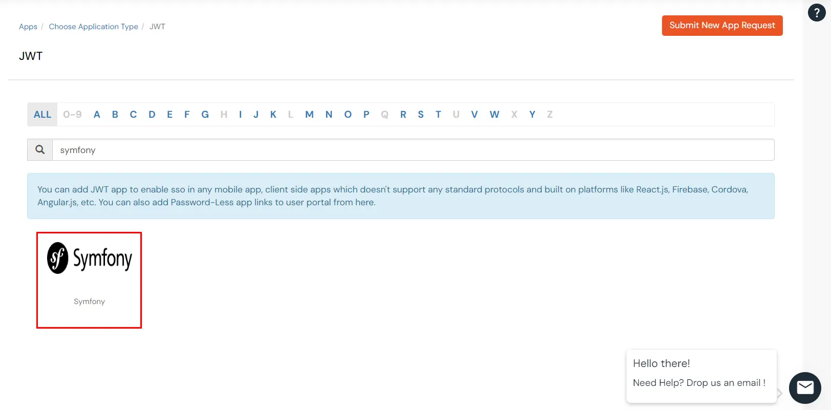 Configure JWT application: Search Symfony JWT application