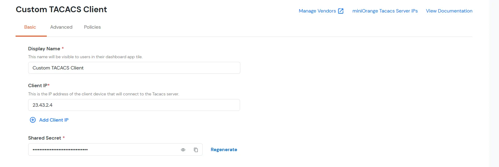 2FA Two-Factor radauthentication for Nokia : Select your TACACS Client