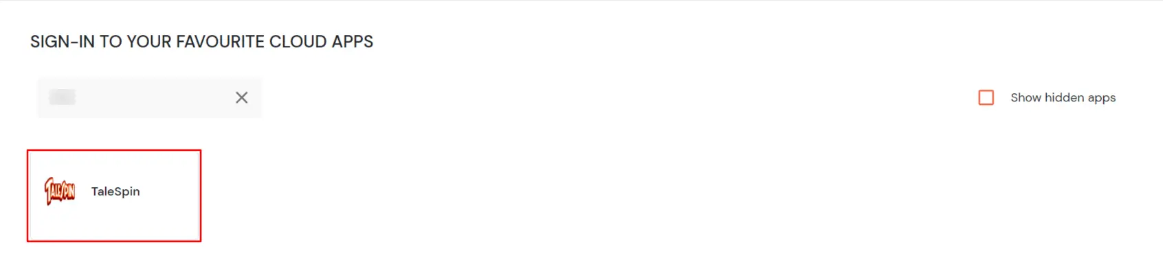 TaleSpin Single Sign-On (SSO) verify configuration