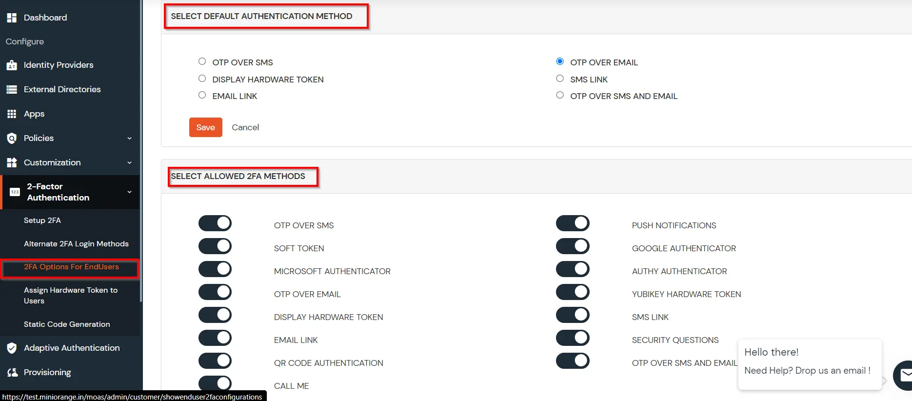 MFA/Two-Factor Authentication(2FA) for Sophos UTM  Configure 2FA Panel