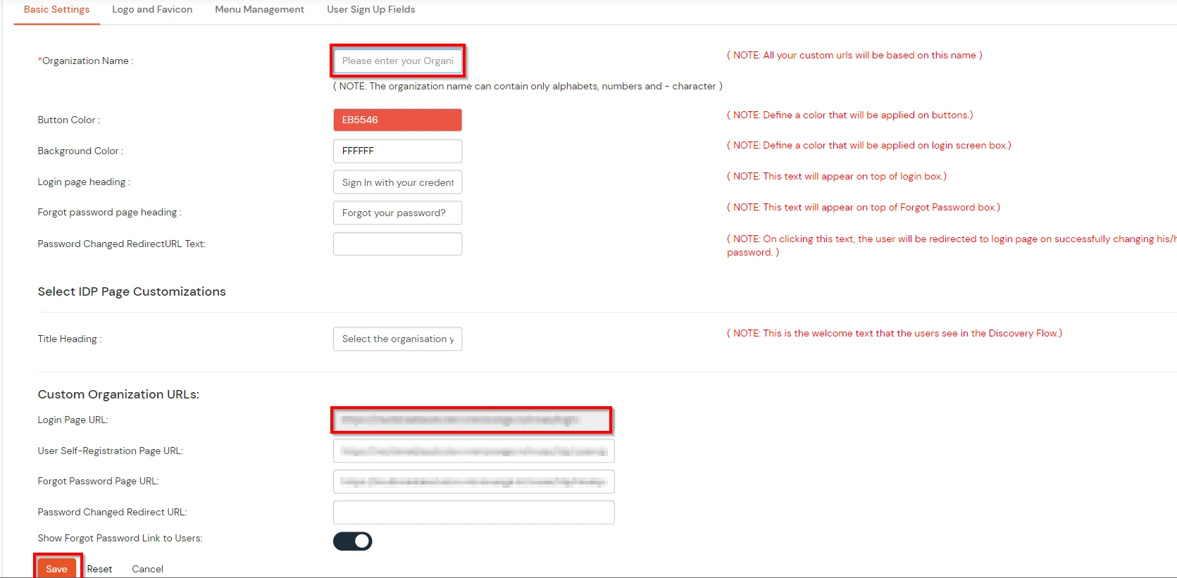 2FA Two-Factor authentication for Zoho Directory : setting up branding