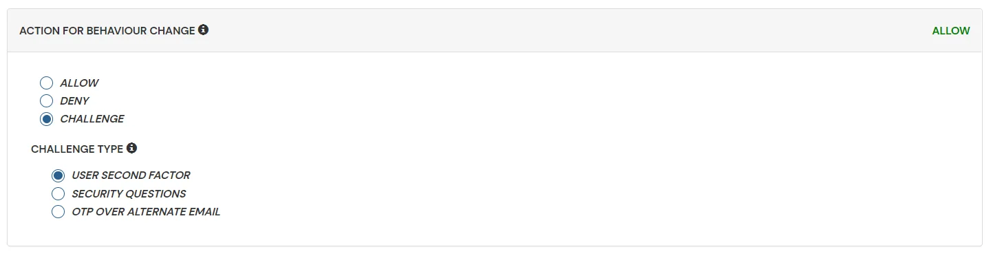 Freshdesk Single Sign-On (SSO) Restrict Access adaptive authentication behaviour and challenge type