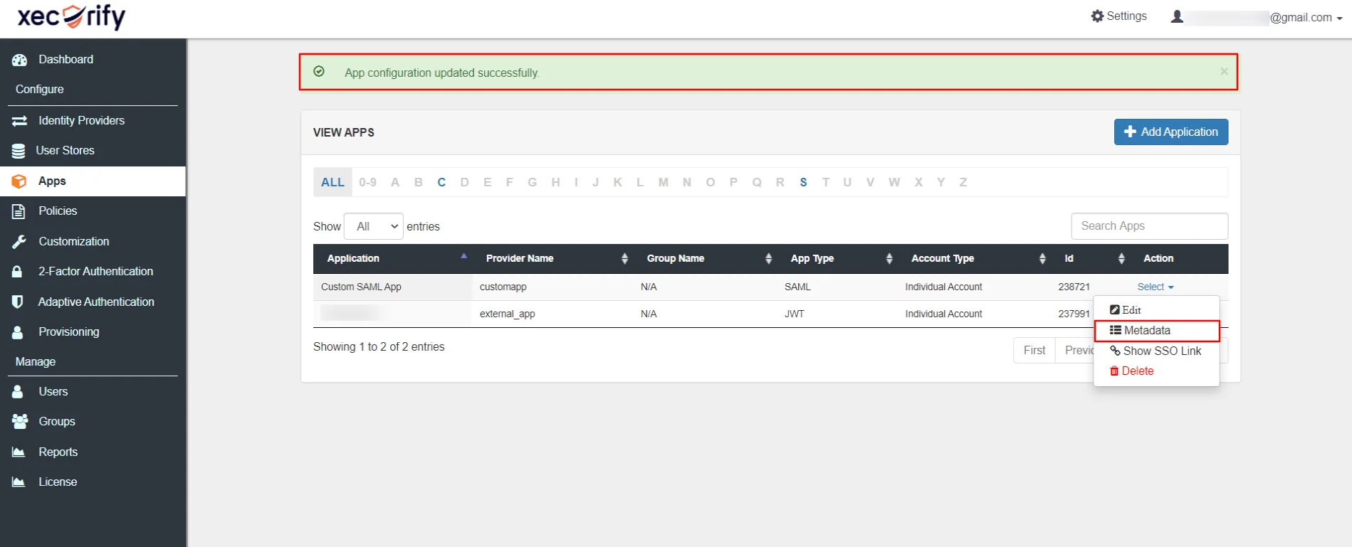 TYPO3 Single Sign-On (sso) Add SAML Application