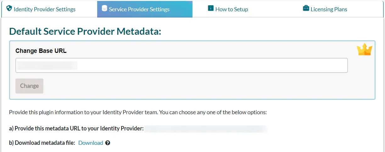 Umbraco Single Sign-On (SSO) - Service provider metadata