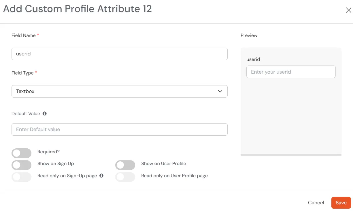 Upbeat Provisioning : Custom Profile attribute