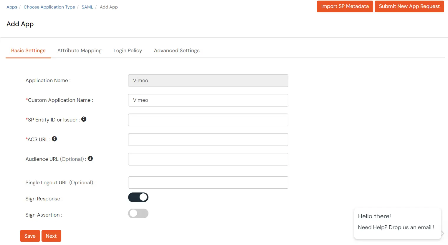 Configure Vimeo Single Sign-On (SSO)