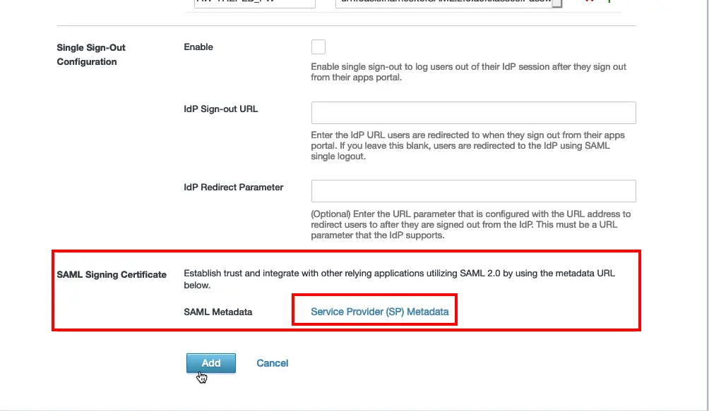 Configure VMWare Workspace ONE Single Sign-On (SSO)