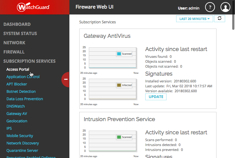 WatchGuard Access Portal 2FA / MFA portal