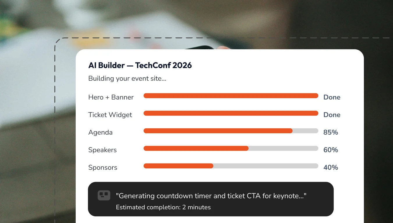 Event Management Web Hosting AI builder