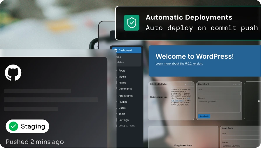 Developer team migrating WordPress to miniOrange for Git deployments, staging, and debugging