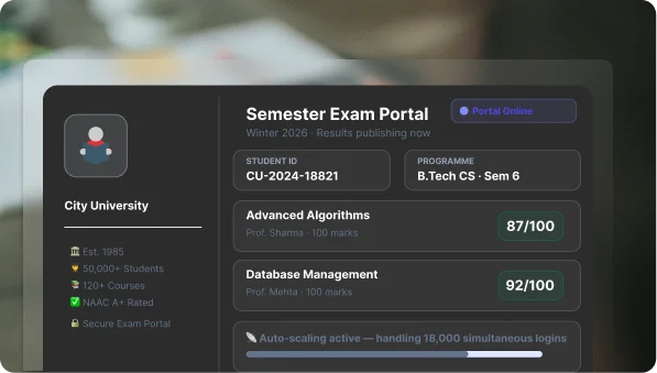 University Results Portal