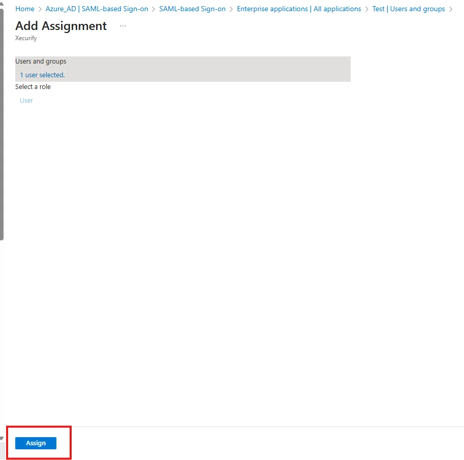 BigCommerce Microsoft Entra ID: Microsoft Entra ID sso Select Role