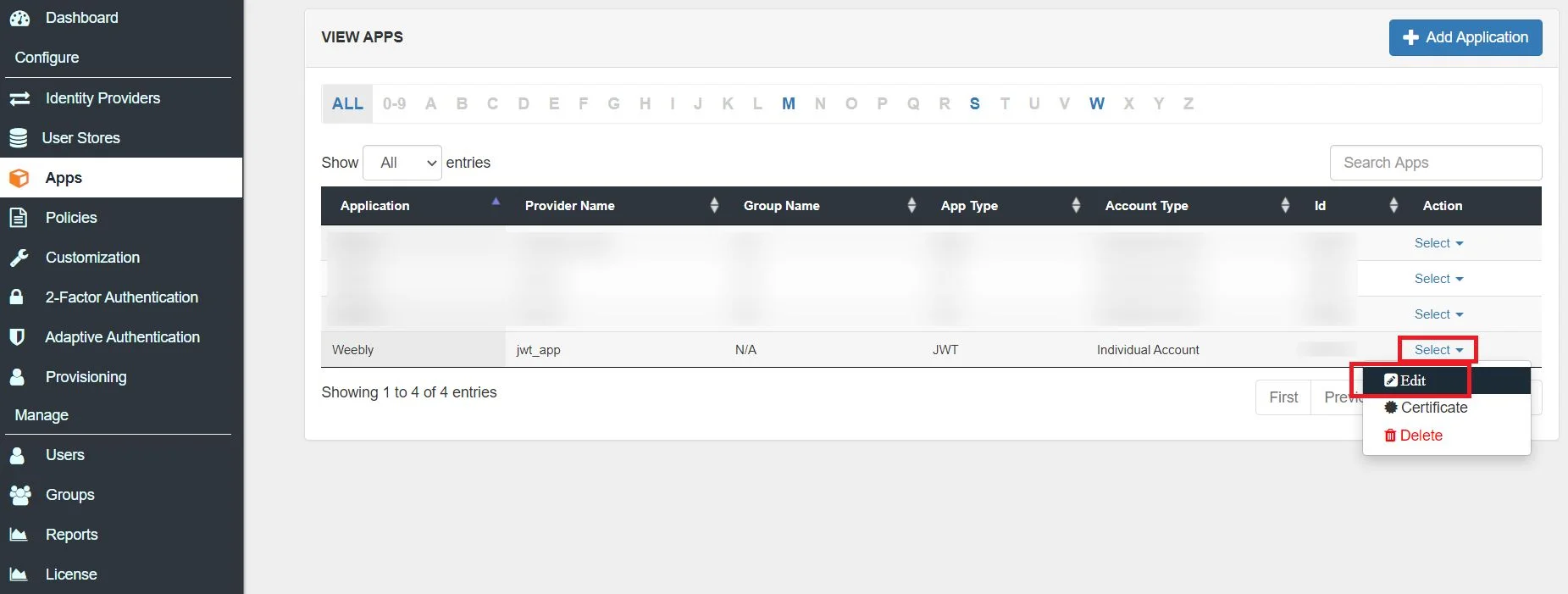 Weebly Single Sign-On SSO edit-button