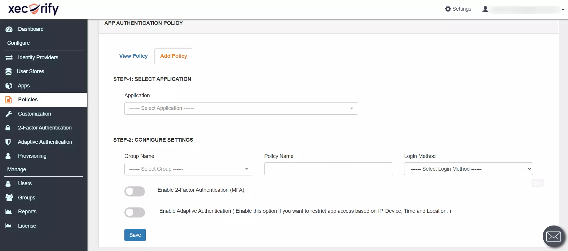 Windows and RDP Two-Factor Authentication (2FA/MFA) view policy