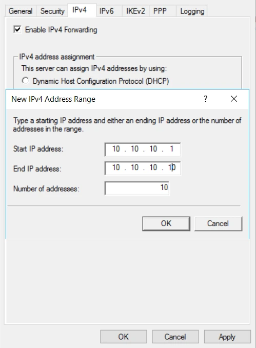 MFA/2FA Two-Factor Authentication for Windows VPN :  Add an ip address range