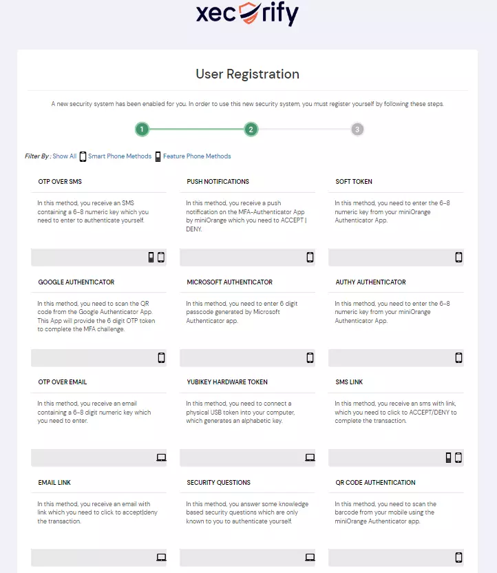 MFA/2FA Two-Factor Authentication for 