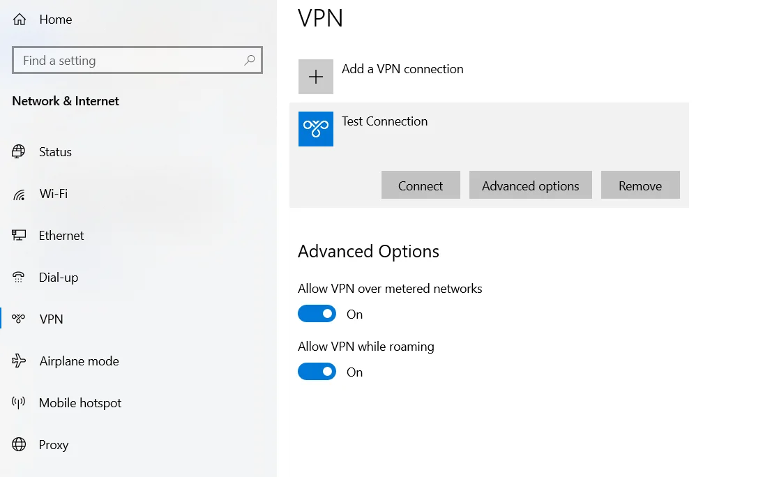MFA/2FA Two-Factor Authentication for Windows VPN Test VPN connection