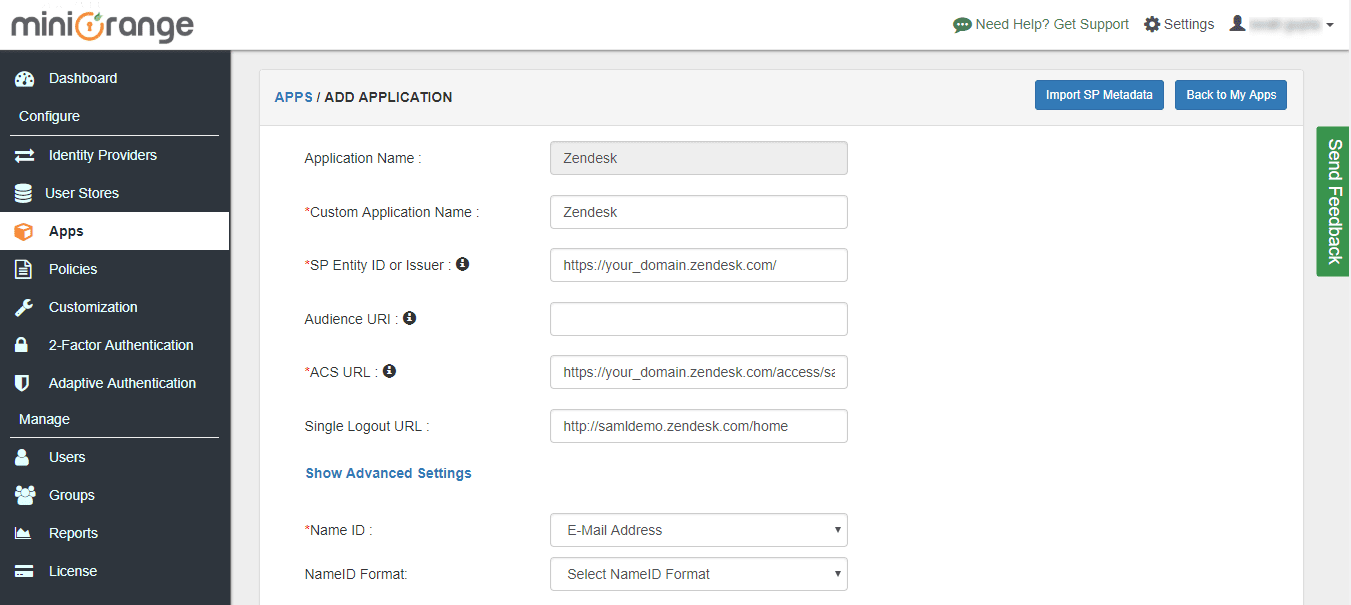zendesk sso configuration steps