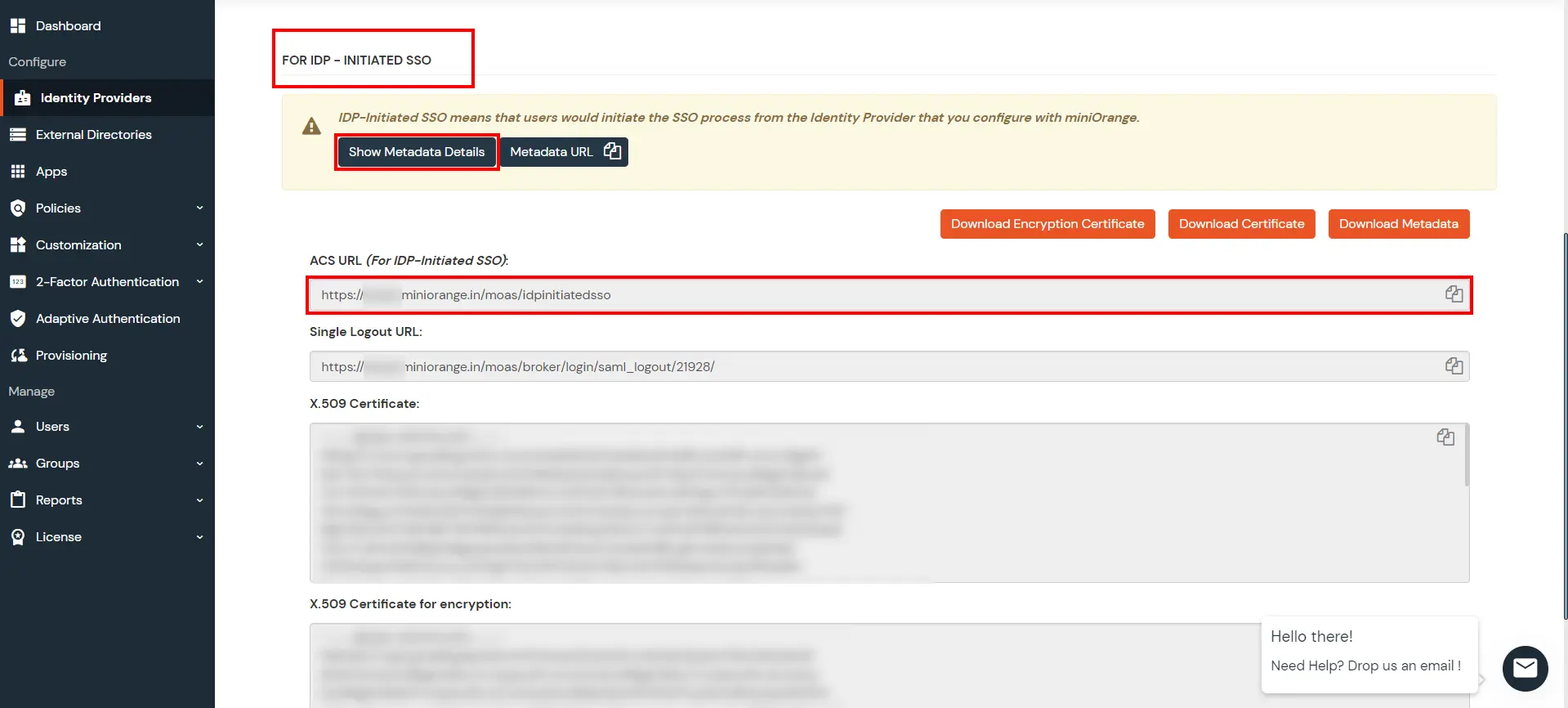 Zoho Single Sign-On (SSO) verify configuration