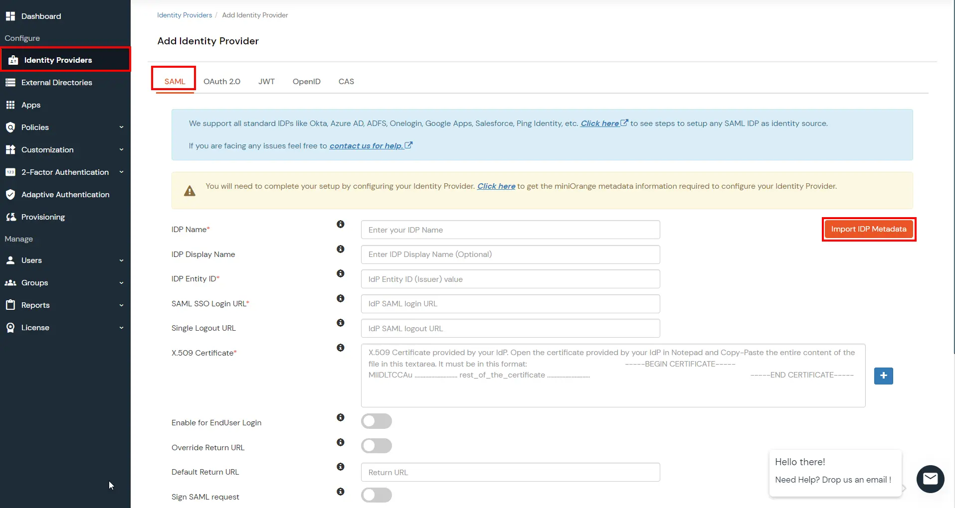 Configure Zoho Single Sign-On (SSO)