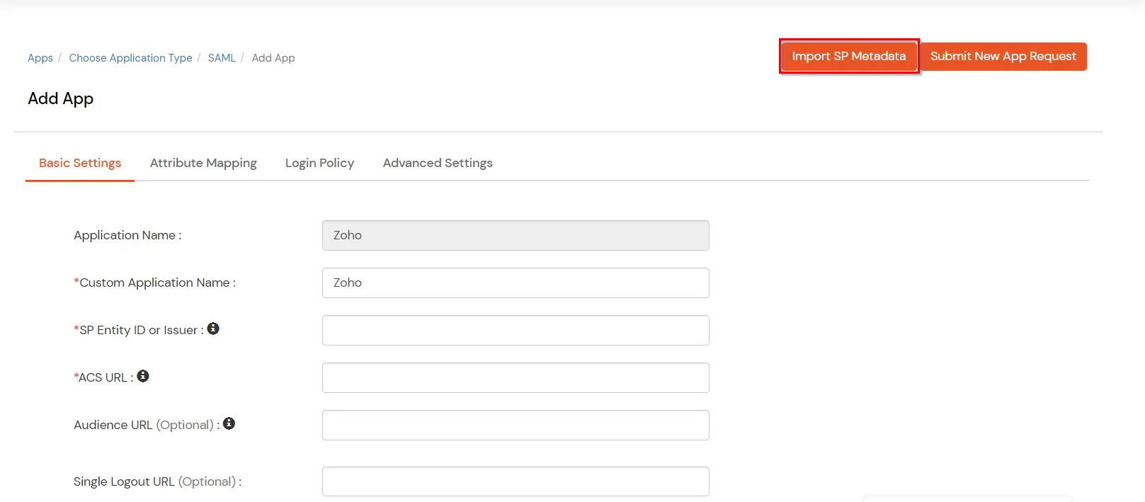 Import Zoho Books metadata