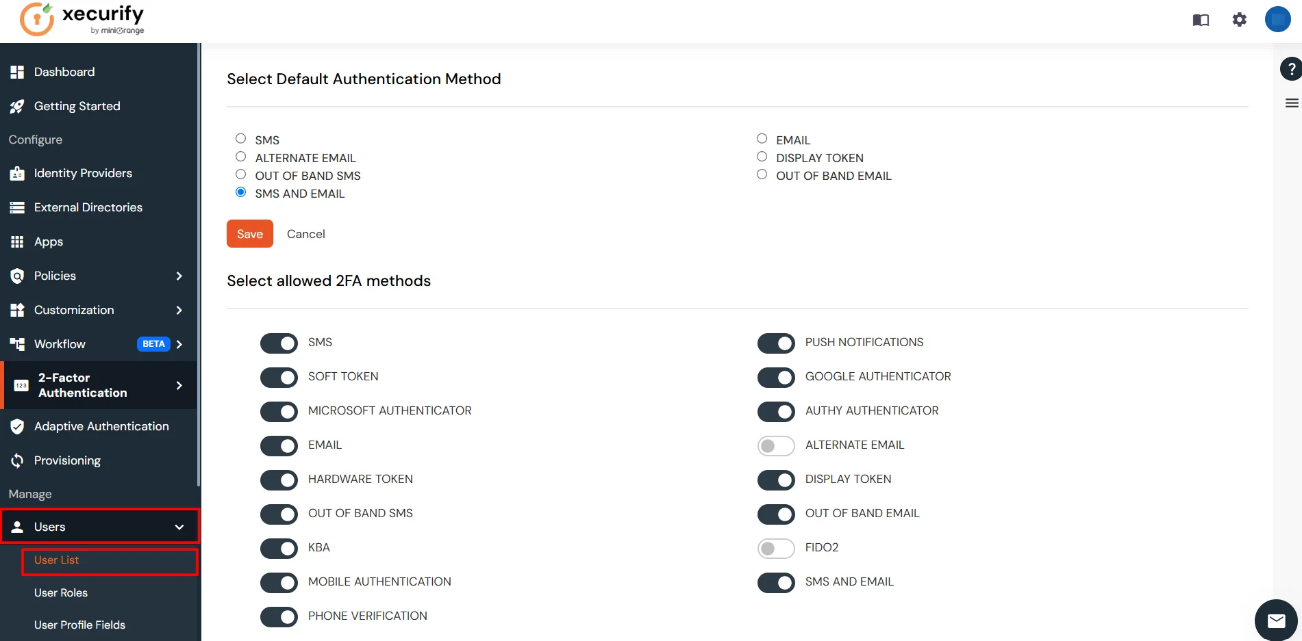 Go to users >> uesr list