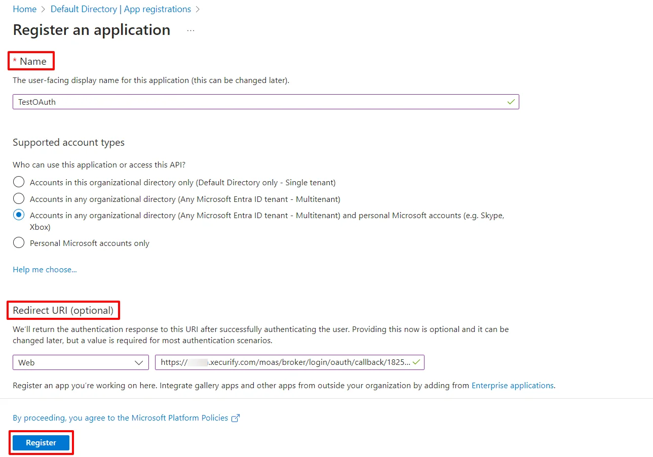 Microsoft Entra ID IDP : Adding New Application