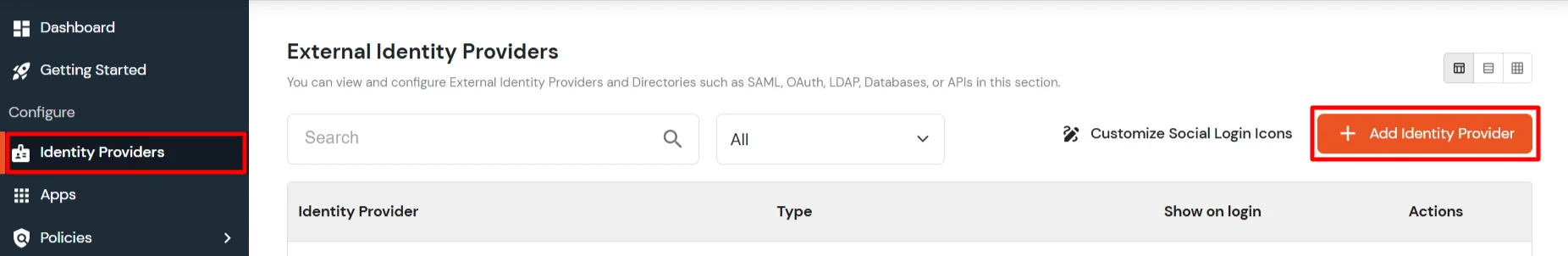 Microsoft Entra ID SSO: Add Identity Provider to configure SSO