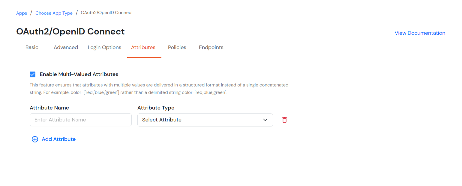 Enable multi-valued attributes